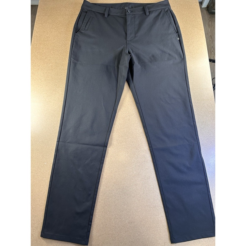 Vuori Meta Pant V427 Stretch Chino Black Mens 32 (Fits 33x30) Straight Fit - Picture 2 of 16